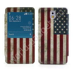 Чехол - задняя крышка (Retro USA Flag) для Samsung Galaxy Note 3 / N9000