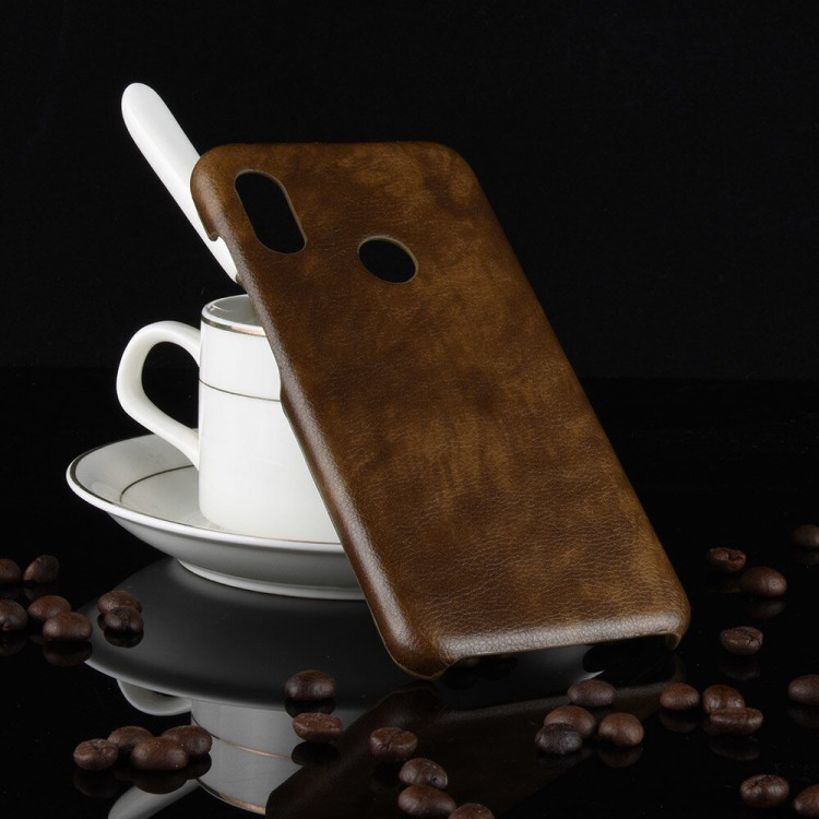 Чехол Litchi Texture для Xiaomi Mi A2 Lite / Redmi 6 Pro (коричневый)