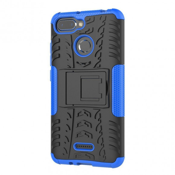 Чехол Hybrid Armor для Xiaomi Redmi 6 (черный + голубой) Чехол Hybrid Armor для Xiaomi Redmi 6 (черный + голубой)