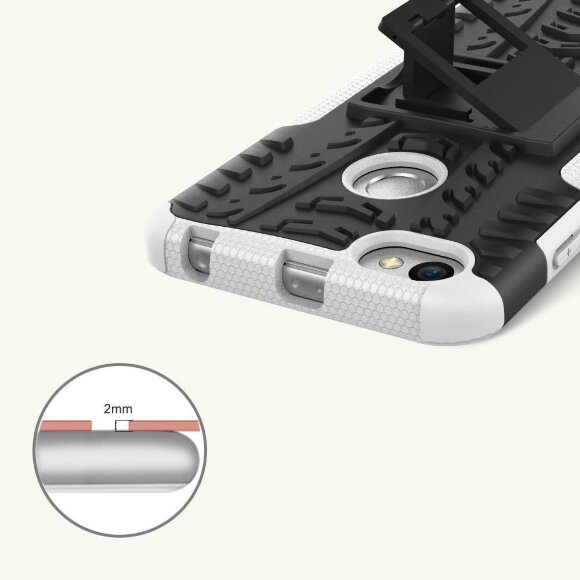 Чехол Hybrid Armor для Xiaomi Redmi Note 5A / 5A Prime (черный + белый)