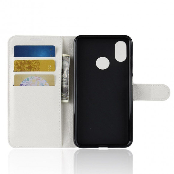 Чехол с визитницей для Xiaomi Mi 8 (белый) Чехол с визитницей для Xiaomi Mi 8 (белый)