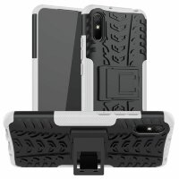 Чехол Hybrid Armor для Xiaomi Redmi 9A (черный + белый)