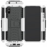Чехол Hybrid Armor для Xiaomi Redmi 9A (черный + белый)