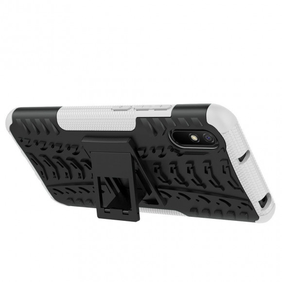 Чехол Hybrid Armor для Xiaomi Redmi 9A (черный + белый) Чехол Hybrid Armor для Xiaomi Redmi 9A (черный + белый)