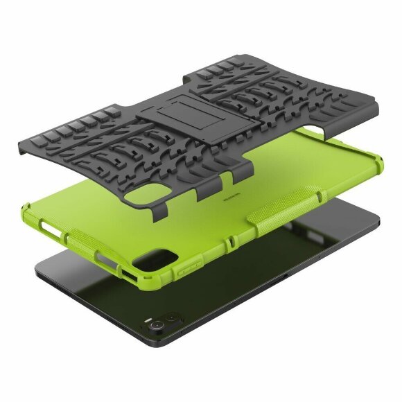 Чехол Hybrid Armor для Xiaomi Pad 5 / Pad 5 Pro (черный + зеленый)
