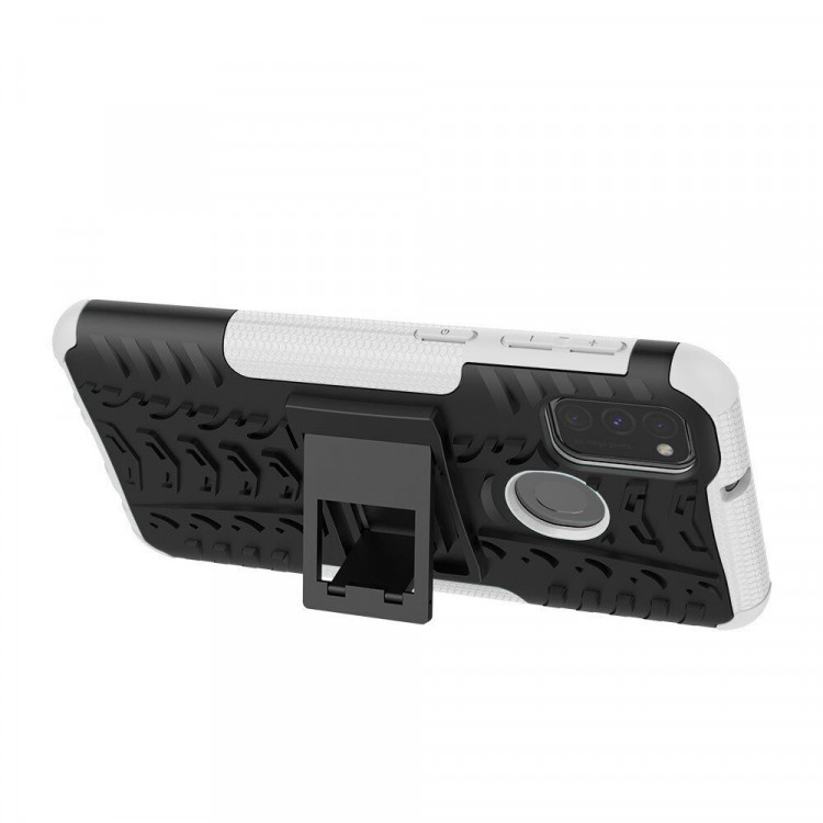 Чехол Hybrid Armor для Samsung Galaxy M30s / Galaxy M21 (черный + белый)