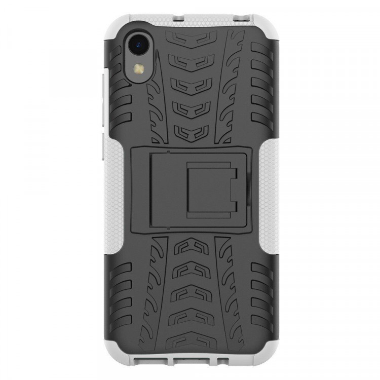 Чехол Hybrid Armor для Huawei Y5 (2019) / Honor 8S (черный + белый)