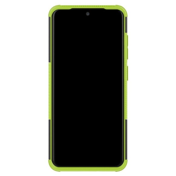 Чехол Hybrid Armor для Samsung Galaxy S20 (черный + зеленый)