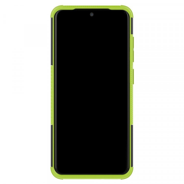 Чехол Hybrid Armor для Samsung Galaxy S20 (черный + зеленый)