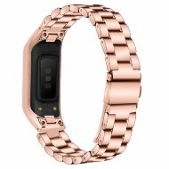 Стальной браслет для Samsung Galaxy Fit E SM-R375 (розовое золото)