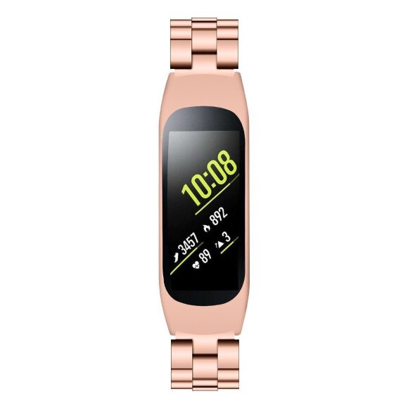 Стальной браслет для Samsung Galaxy Fit E SM-R375 (розовое золото)
