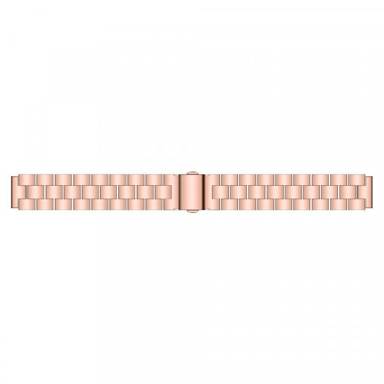Стальной браслет для Samsung Galaxy Fit E SM-R375 (розовое золото)