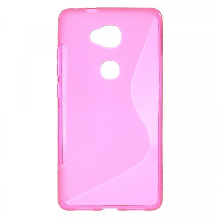 Нескользящий чехол для Huawei Honor 5X (малиновый)