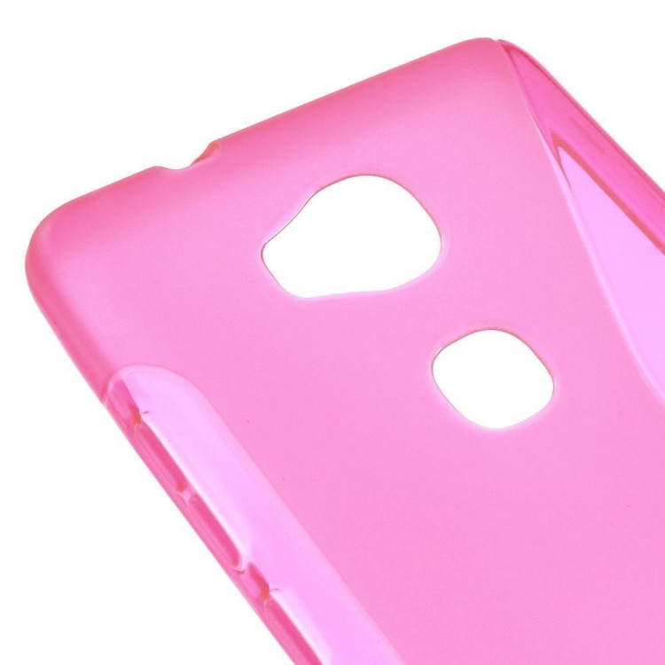 Нескользящий чехол для Huawei Honor 5X (малиновый)