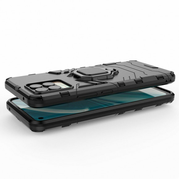 Чехол Armor Ring Holder для Realme 8 / Realme 8 Pro (черный) Чехол Armor Ring Holder для Realme 8 / Realme 8 Pro (черный)