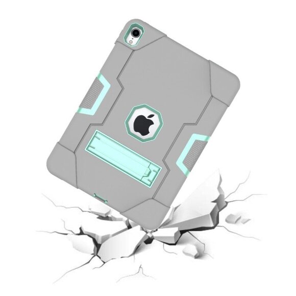 Гибридный TPU чехол для Apple iPad Pro 11 (2018) / iPad Air 4 / iPad Air (2020) (серый + зеленый) Гибридный TPU чехол для Apple iPad Pro 11 (2018) / iPad Air 4 / iPad Air (2020) (серый + зеленый)