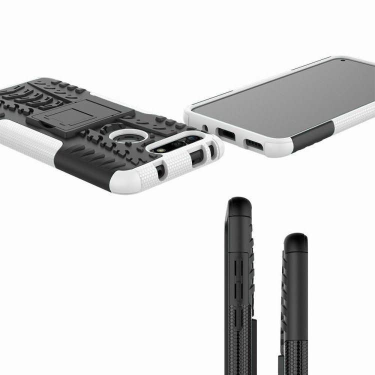 Чехол Hybrid Armor для Huawei Honor View 20 (черный + белый)