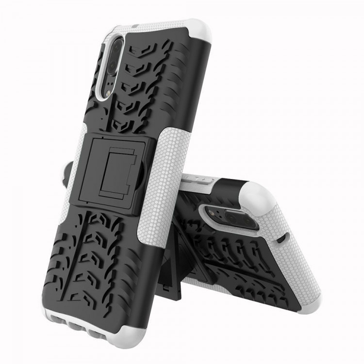 Чехол Hybrid Armor для Huawei P20 (черный + белый)