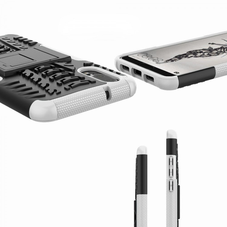 Чехол Hybrid Armor для Huawei P20 (черный + белый)