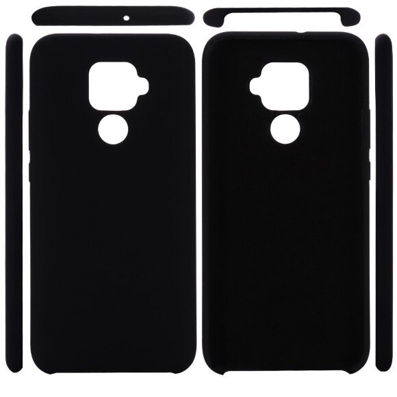 Силиконовый чехол Mobile Shell для Huawei Nova 5i Pro / Mate 30 Lite (черный) Силиконовый чехол Mobile Shell для Huawei Nova 5i Pro / Mate 30 Lite (черный)