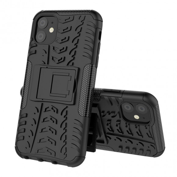 Чехол Hybrid Armor для iPhone 11 (черный) Чехол Hybrid Armor для iPhone 11 (черный)