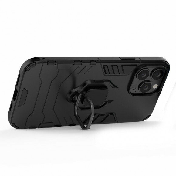 Чехол Armor Ring Holder для iPhone 13 Pro Max (черный)