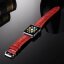 Кожаный ремешок Crocodile Texture для Apple Watch 44 и 42мм (красный)