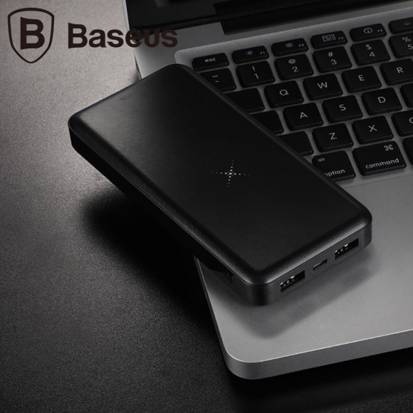 Беспроводной внешний аккумулятор Baseus 10000 mAh (черный)