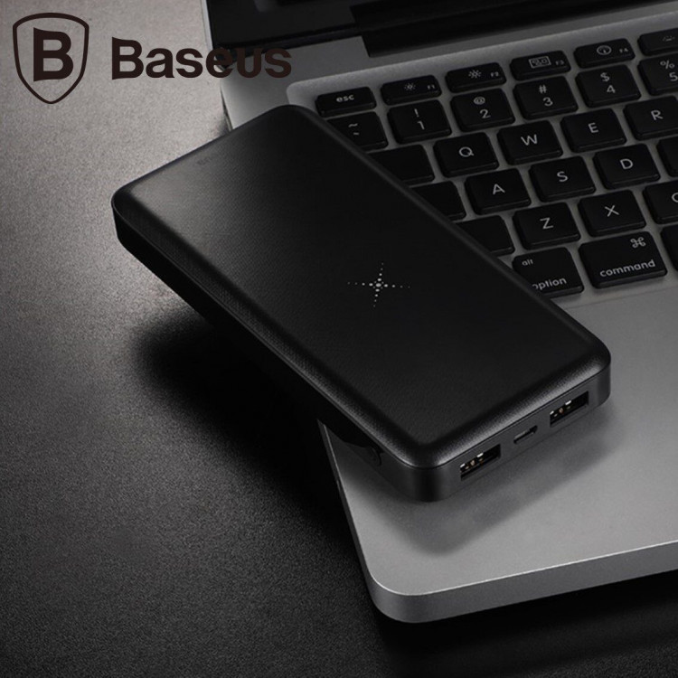 Беспроводной внешний аккумулятор Baseus 10000 mAh (черный)
