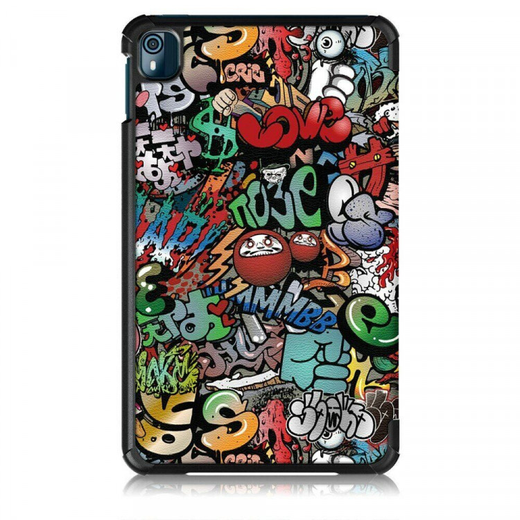 Чехол Smart Case для Nokia T10 (Graffiti)