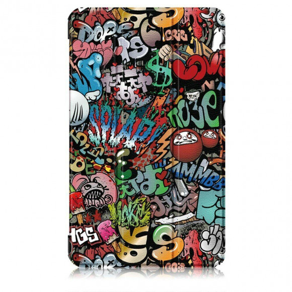 Чехол Smart Case для Nokia T10 (Graffiti)