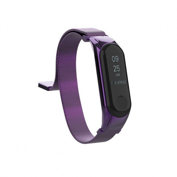 Сетчатый браслет для Xiaomi Mi Band 3 (фиолетовый) Сетчатый браслет для Xiaomi Mi Band 3 (фиолетовый)