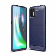 Чехол-накладка Carbon Fibre для Motorola Moto G9 Plus (темно-синий) Чехол-накладка Carbon Fibre для Motorola Moto G9 Plus (темно-синий)