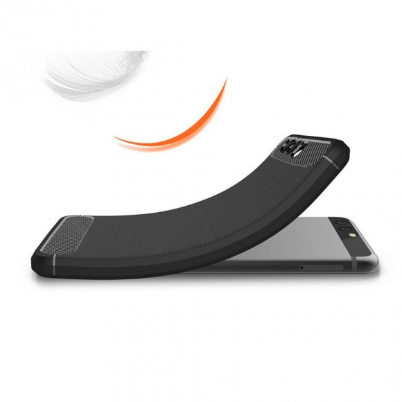 Чехол-накладка Carbon Fibre для Lenovo Phab 2 Plus (черный)