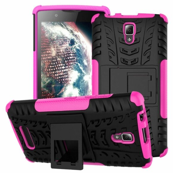 Чехол Hybrid Armor для Lenovo A2010 (черный + розовый)