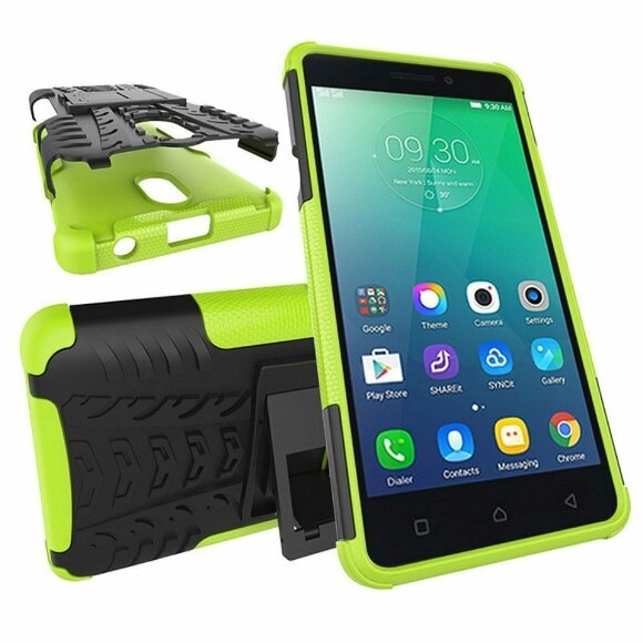 Чехол Hybrid Armor для Lenovo Vibe P1m (черный + зеленый) Чехол Hybrid Armor для Lenovo Vibe P1m (черный + зеленый)