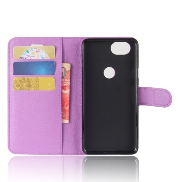 Чехол с визитницей для Google Pixel 2 (фиолетовый)