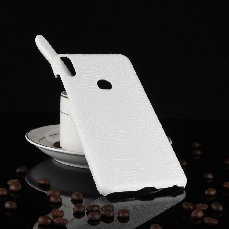 Чехол Crocodile Texture для Asus Zenfone Max Pro (M1) ZB601KL / ZB602KL (белый)