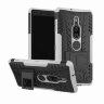 Чехол Hybrid Armor для Sony Xperia XZ2 Premium (черный + белый)