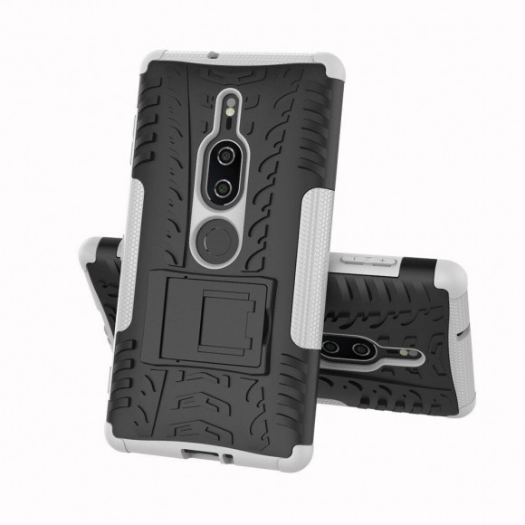 Чехол Hybrid Armor для Sony Xperia XZ2 Premium (черный + белый) Чехол Hybrid Armor для Sony Xperia XZ2 Premium (черный + белый)