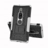 Чехол Hybrid Armor для Sony Xperia XZ2 Premium (черный + белый)
