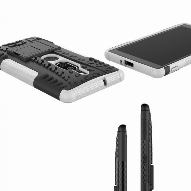Чехол Hybrid Armor для Sony Xperia XZ2 Premium (черный + белый)