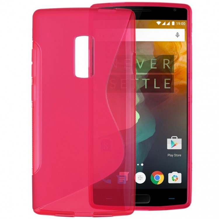 Нескользящий чехол для OnePlus 2 (малиновый)