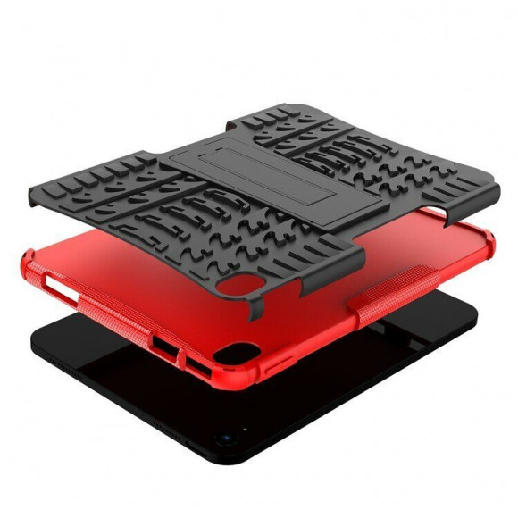 Чехол Hybrid Armor для iPad 10 2022 - 10,9 дюйма (черный + красный) Чехол Hybrid Armor для iPad 10 2022 - 10,9 дюйма (черный + красный)