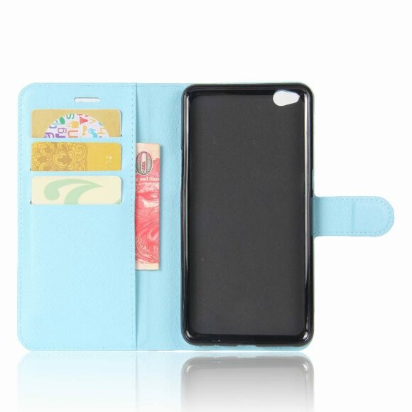 Чехол с визитницей для ZTE Nubia N2 (голубой)