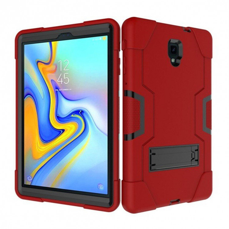 Гибридный TPU чехол для Samsung Galaxy Tab A 10.5 (2018) SM-T590 / SM-T595 (красный + черный)