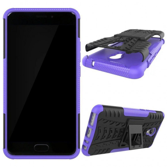 Чехол Hybrid Armor для Meizu M5 Note (черный + фиолетовый) Чехол Hybrid Armor для Meizu M5 Note (черный + фиолетовый)