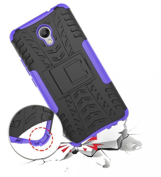 Чехол Hybrid Armor для Meizu M5 Note (черный + фиолетовый) Чехол Hybrid Armor для Meizu M5 Note (черный + фиолетовый)