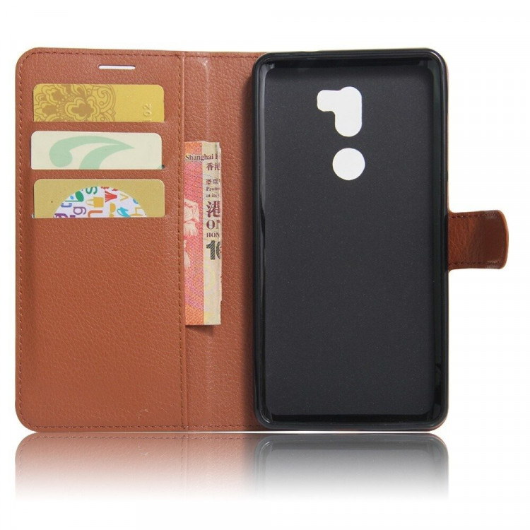 Чехол с визитницей для Xiaomi Mi5S Plus (коричневый)