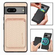 Чехол с магнитным держателем карт для Google Pixel 7a (бежевый) Чехол с магнитным держателем карт для Google Pixel 7a (бежевый)